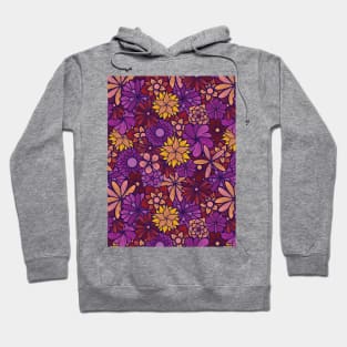 Hand Drawn Flowers Line Art Illustration Hoodie